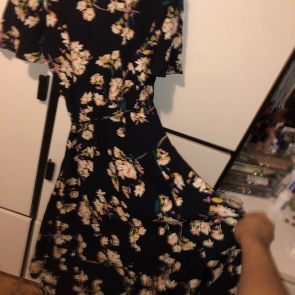 SOLD - Kosmios high low floral wrap dress - Picture 3 of 5
